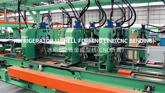 Linha de formação de casca de U do frigorífico ((CNC bending)